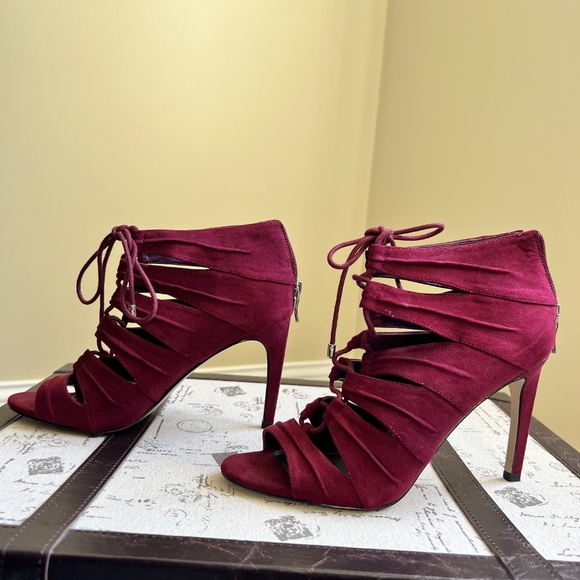 BCBGeneration Lace front peep toe Booties - Picture 6 of 6